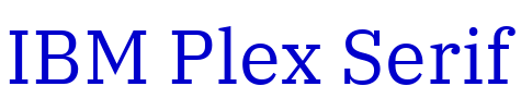IBM Plex Serif Schriftart